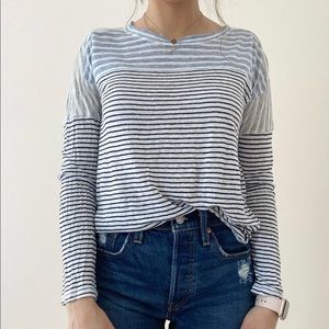 J.Crew multi-colored striped long sleeve shirt